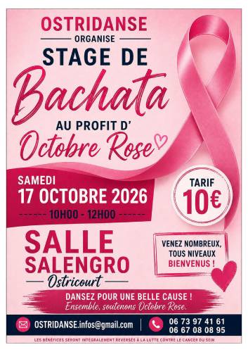 STAGE DE BACHATA AU PROFIT D'OCTOBRE ROSE
