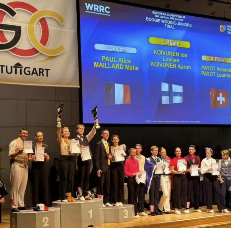 Podium Championnat d'Europe Boogie Woogie